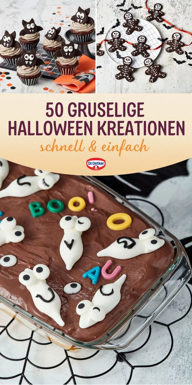 Gruselige Halloween Rezepte für eine Party mit Snacks und Drinks