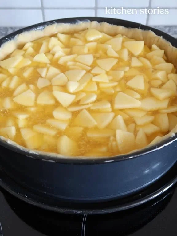 Leckerer Apfelkuchen aus dem Rezept von Kitchen Stories, perfekt für jede Gelegenheit.