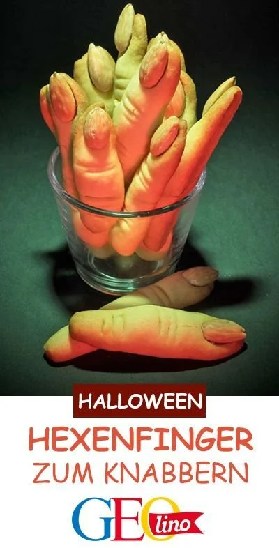 Leckere Hexenfinger Kekse frisch gebacken für Halloween