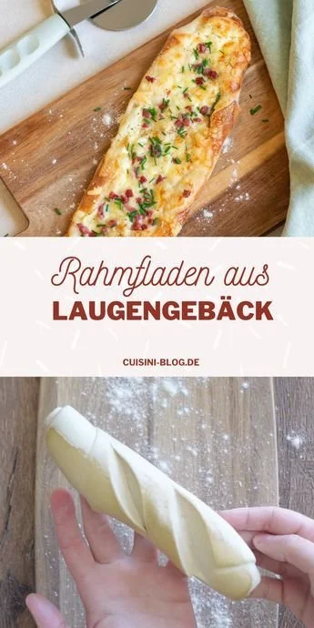 Köstlicher Rahmfladen aus Laugenbrezel auf CUISINI Food Blog