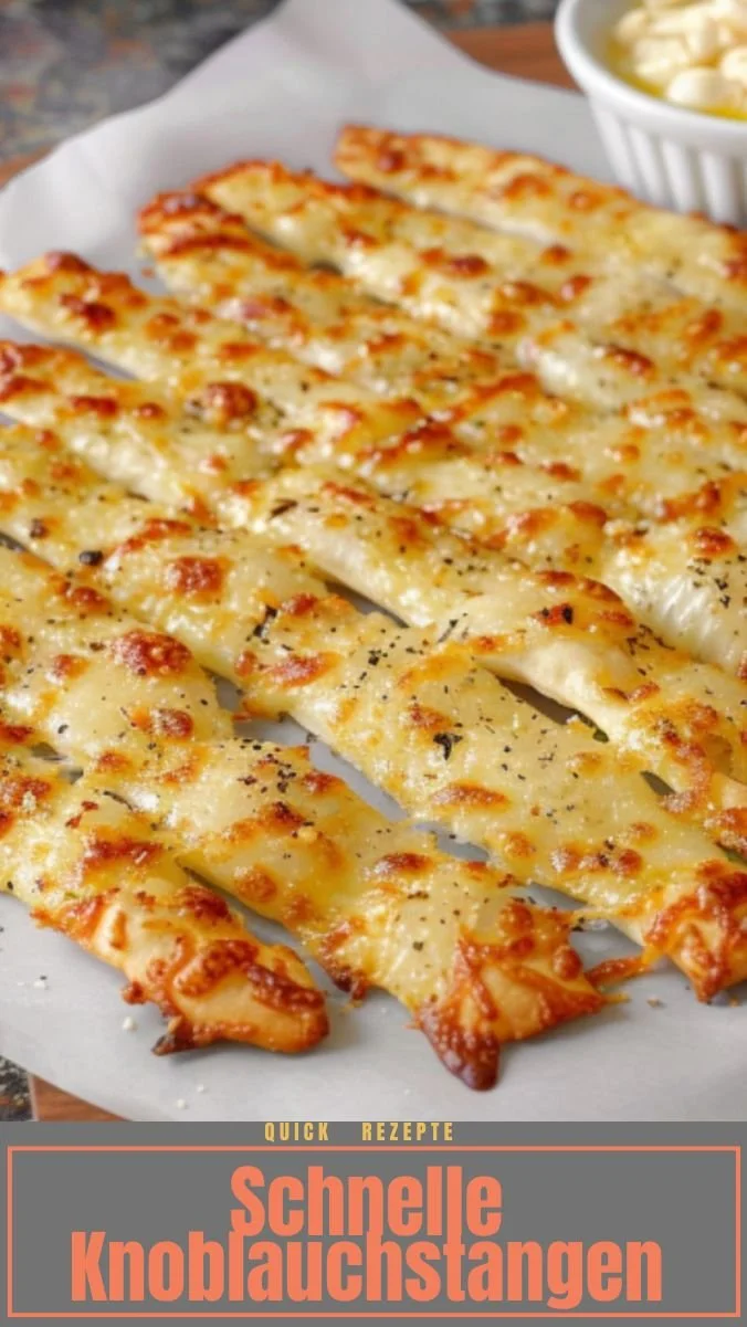Schnelle und leckere Knoblauchstangen frisch aus dem Ofen