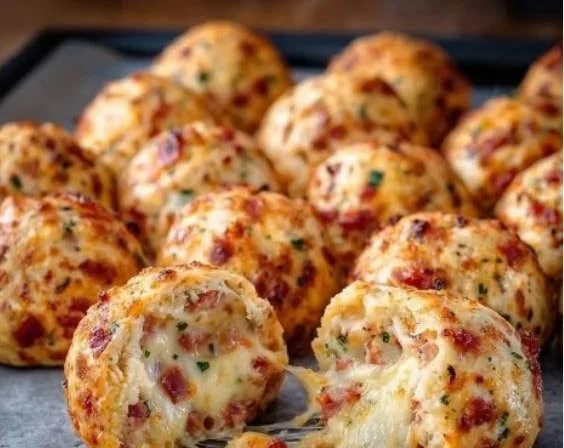 Leckere Pizzabällchen für die nächste Party, schnell und einfach zubereitet.